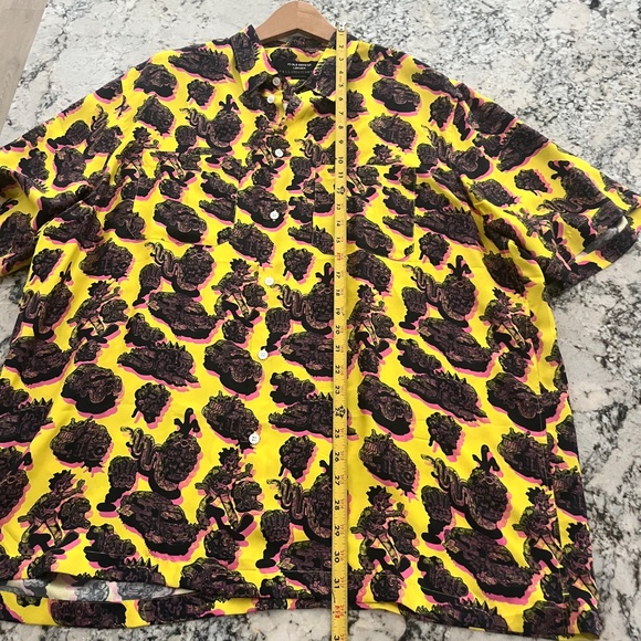 Stella McCartney 100% Silk Psychedelic-Print Silk-Twill Short-Sleeved Shirt XL - Picture 11 of 13